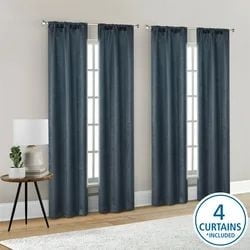 Mainstays 4 panneaux de rideau occultants en son genre, ensemble de 4, blanc, 28 po L x 84 po L