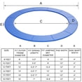 thumbnail image 2 of Patiojoy Trampoline de 15 Pi Coussin de Sécurité de Remplacement Cadre de Rebond Housse de Ressort Imperméable Bleu, 2 of 10