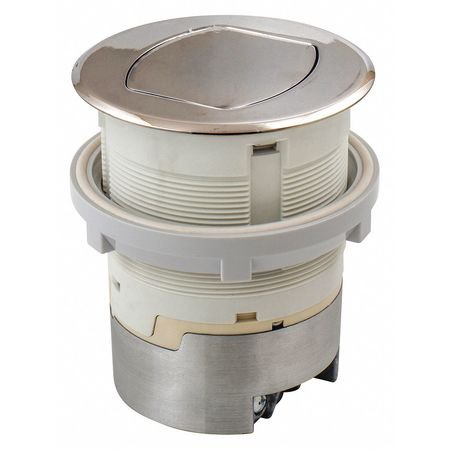 Bryant Electric RCT200NI 15A 125V Prise de Comptoir Escamotable Résistante à l'Altération, Montage en Surface, 15 Amp, Nickel Poli