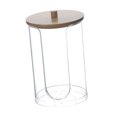 thumbnail image 3 of GUOOL Distributeur de Gobelets de Salle de Bain Support Multifonctionnel Réutilisable avec Couvercle en Bois, 3 of 9