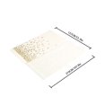 thumbnail image 4 of LINMOUA White Plastic Tablecloths 54 x 108 Inch, Disposable Table Cloths Rectangle Party Table Covers, Gold Trim, 4 of 8