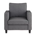 thumbnail image 4 of CorLiving Georgia Fabric Loveseat Sofa and Accent Chair Set - 2pcs, 4 of 9