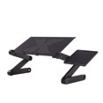 thumbnail image 4 of Table pour Ordinateur Portable Ajustable 15kg Support pour Notebook Métal Pliable à 360°, Noir, Trou d'Air, 4 of 8