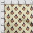 thumbnail image 1 of oneOone Cotton Flex Fabric Leaves & Floral Block Printed Craft Fabric BTY 40 Inch Wide, 1 of 4
