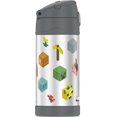 thumbnail image 3 of Thermos Vacuum Insulated 12 OZ Funtainer Bottle, Minecraft, 3 of 3
