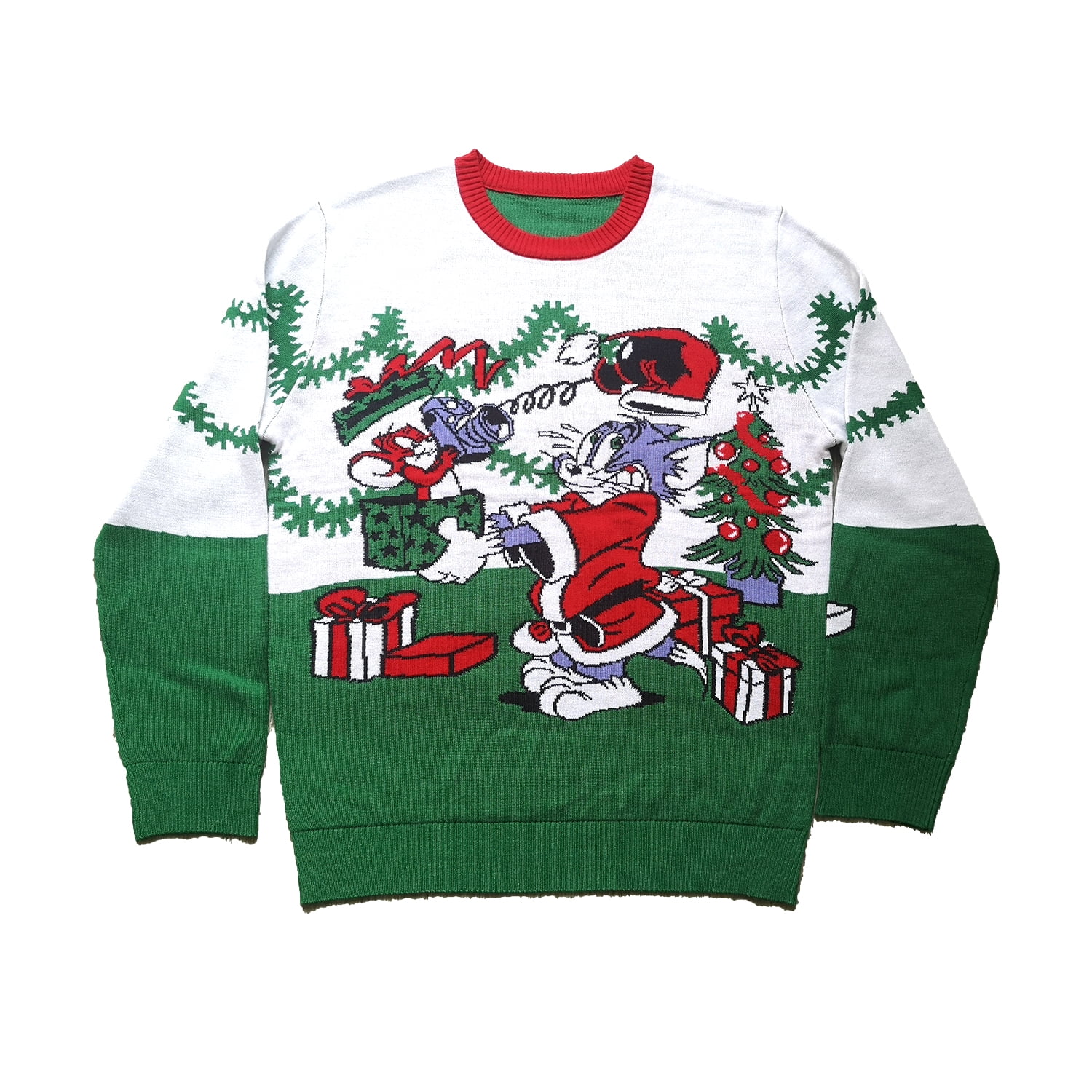 Tom & Jerry Funny Present Prank Ugly Christmas Sweater