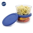 thumbnail image 3 of Pillsbury 4pc Rectangular Glass Round Food Storage Container  944ml, 3 of 4
