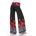 thumbnail image 4 of White Mark Printed Palazzo Pants, 108-Red Peacock - Extra Large, 4 of 5