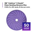 thumbnail image 4 of 3M Cubitron II Hookit Clean Sanding Abrasive Disc 31374, 6 in, 180+ Grade, Pack of 50 Discs, Virtually Dust-Free, High Performance, Long Lasting, Multi-Hole Pattern, Feather Edging, Stock Removal, 4 of 5