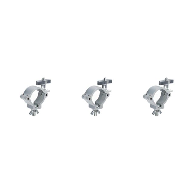 tamizeot Versatile Lighting Hook Mount for Club Exhibition Event Alloy Wrap Around Clamp Silver T master 3Set