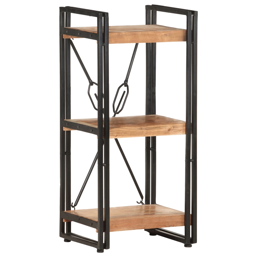 vidaXL 3-Tier Bookcase 40x30x80 cm Solid Acacia Wood