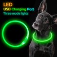 thumbnail image 4 of USB Rechargeable LED Dog Collar Glowing pet Dog Collar for Night Safety  Water Resistant Cuttable TPU Light Up Collars Fashion Light up Collar for Small Medium Large Dogs, 4 of 12