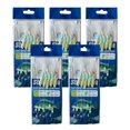 thumbnail image 1 of 5 Hooks Sabiki Rigs Saltwater Fishing Lures Bait Rigs Real Fish Skin String Hook Mackerel Glow in The Dark Flash Sabiki Rigs 5 bags SIZE 2, 1 of 6