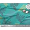 thumbnail image 1 of Soimoi Blue polyester Crepe Fabric Berries Leaves Decor Fabric Printed Yard 42 Inch Wide, 1 of 2