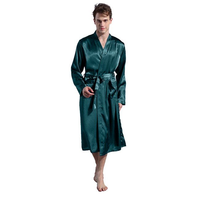 Fjucha Robes Cotton Bathrobes for Mens Soft Lightweight Unisex Bath Robes M-2XL