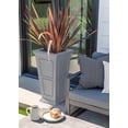 thumbnail image 4 of Veradek Brixton Tall 28" Planter Grey, 4 of 10