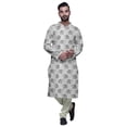 thumbnail image 4 of Atasi Kurta Pyjama de Fête pour Hommes Col Mandarin Manches Longues Kurta Pyjama Ethnique, 4 of 5