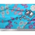 thumbnail image 2 of Soimoi Rayon Fabric Artistic Flower Decor Fabric Printed Yard 56 Inch Wide, 2 of 3