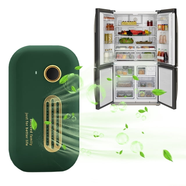 Nilvkv Mini Désodorisant de Réfrigérateur Usb, Désodorisant de Réfrigérateur Portable Rechargeable, Désodorisant de Réfrigérateur Réutilisable pour Réfrigérateur, Voiture, Garde-Robe, Garde-Robe