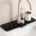 thumbnail image 3 of TIELUTT Faucet Mat for Kitchen SinkSlope Fast Dish Drying Rack Stainless Steel Stainless Steel Dish Rack Large Dish Pans for Kitchen 12x15 Countertop Dish Drying Rack with 2 Tier Dish Drying Rack with, 3 of 3