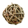 thumbnail image 2 of 1pc Grass Weave Ball Chew Toy Natural Rattan Molar Toy for Hamster Parrots, 2 of 9