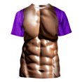 thumbnail image 4 of Mefallenssiah T-Shirt Homme & Grand Homme Entretien Facile Décontracté Imprimé Muscle Tee Graphique Tee Extérieur Quotidien Vacances Manches Courtes Col Rond Printemps Été Vêtements, 4 of 6