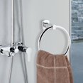 thumbnail image 2 of Stainless Steel Towel Ring Holder Round Wall-Mounted Towel Rack Bathroom Accessories, 2 of 10