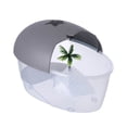 thumbnail image 2 of Petit Aquarium en Plastique pour Tortues, Bac pour Reptiles, Terrarium, Île de Pétillant avec Rampe, 2 of 5