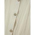 thumbnail image 4 of Kmbangi Robes d'Été Sans Manches pour Femmes Robe Longue Fendue avec Poches pour Plage Club Mode Urbaine, 4 of 5