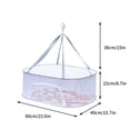 thumbnail image 3 of Amzcrzy Foldable Drying Net Flat Clothes Drying Rack - Foldable Mesh Clothes Flat Drying Rack, Underwear Drying Cage Dorm Room Essentials Home Improvement Birthday Gifts for Men Home Organization, 3 of 3