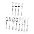 thumbnail image 1 of Decodeary Plastic Forks Spoons Knifes Decor Silverware Party Silver 18.5cm 1Set, 1 of 1
