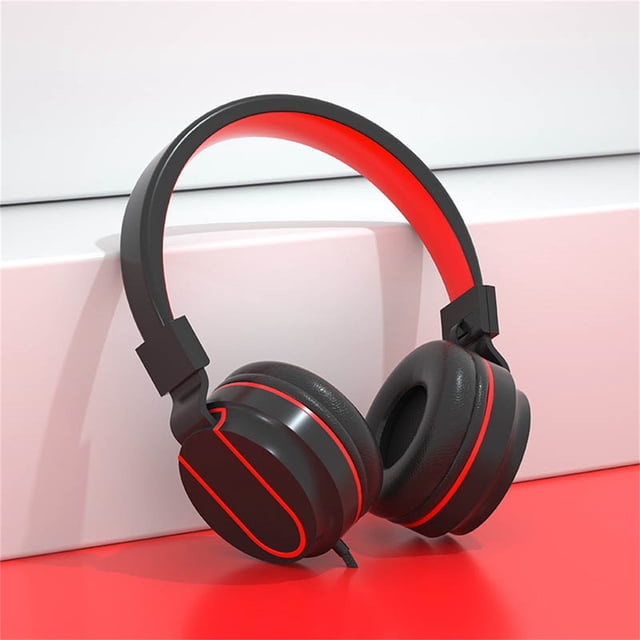 DZCPSCZG Noise-Cancelling Heavy Headset Gaming Wired Universal Headset Foldable