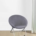 thumbnail image 3 of Easy To Chair For Folding Fits Slipcover For Stretch Chair Easy And Slipcover Easy To Clean In Various Colors Chair Fits black light Grey, 3 of 9