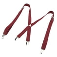 thumbnail image 4 of Mens Suspenders, Simple Design Wide Applicability Mens Dress Suspenders Comfy Fit  For Outdoor For Work For Wedding Wine Red, 4 of 8