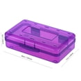 thumbnail image 3 of Dvruxg Plastic Cosmetics Case, Large Capacity Box, Hard Crayon Box Storage with Snap-Tight Lid for Office Supplies(Purple), 3 of 5