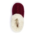 thumbnail image 4 of Pupeez Girls Cable Knit Slippers Fleece Lined House Shoe Grey, 4 of 18