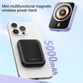 thumbnail image 5 of Magnetic Wireless Power Bank 5000mAh Battery Pack Magnetic Fast Charge Portable Charger Powerbank For Smart Phones black, 5 of 5