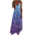 thumbnail image 2 of Ovzne Robes pour Femmes 2025 Robe pour Femme Robes d'Été pour Femmes Imprimé Sans Manches Col Rond Robe Décontractée Robes Robe de Printemps Imprimée Liquidation, 2 of 5