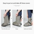 thumbnail image 4 of Couvre-chaussures Imperméables Couvre-Chaussures de Pluie pour Femmes Hommes Couvre-Bottes Imperméables Pliables Antidérapants Bottes de Pluie pour Camping, Marche, Randonnée en Plein Air, 4 of 10