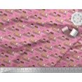 thumbnail image 2 of Soimoi Silk Fabric Sleigh,Bread & Hot Dog Food Decor Fabric Printed Yard 42 Inch Wide, 2 of 3