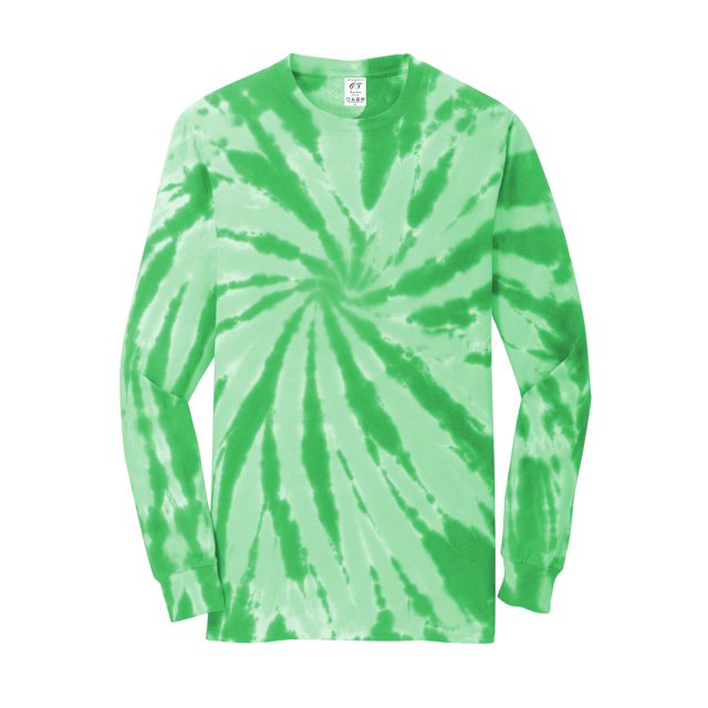 Gravity Threads Tie-Dye Long-Sleeve Shirt - Kelly Green - X-Large