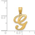 thumbnail image 3 of 14K Yellow Gold G Script Initial Pendant, 3 of 3