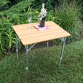thumbnail image 5 of AmeriHome FFBAT25 25.75 x 17 Inch Adjustable Height Folding Bamboo Table With Carry Bag, 5 of 5