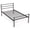 Black, variant on Costway Twin Metal Bed Frame Mattress Foundation No Box Spring Needed