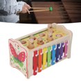 thumbnail image 4 of Baby Musical Pounding Toy, Early Development Wooden Hammering Pounding Toy 2 In 1  For Toddlers For School, 4 of 8
