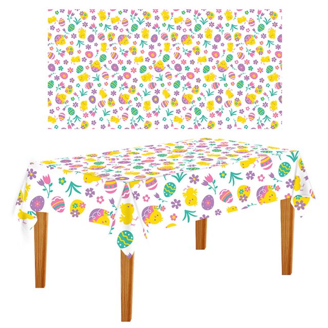 RYRDWP Easter Party Tablecloth Holiday Party Background Wall Table Decoration