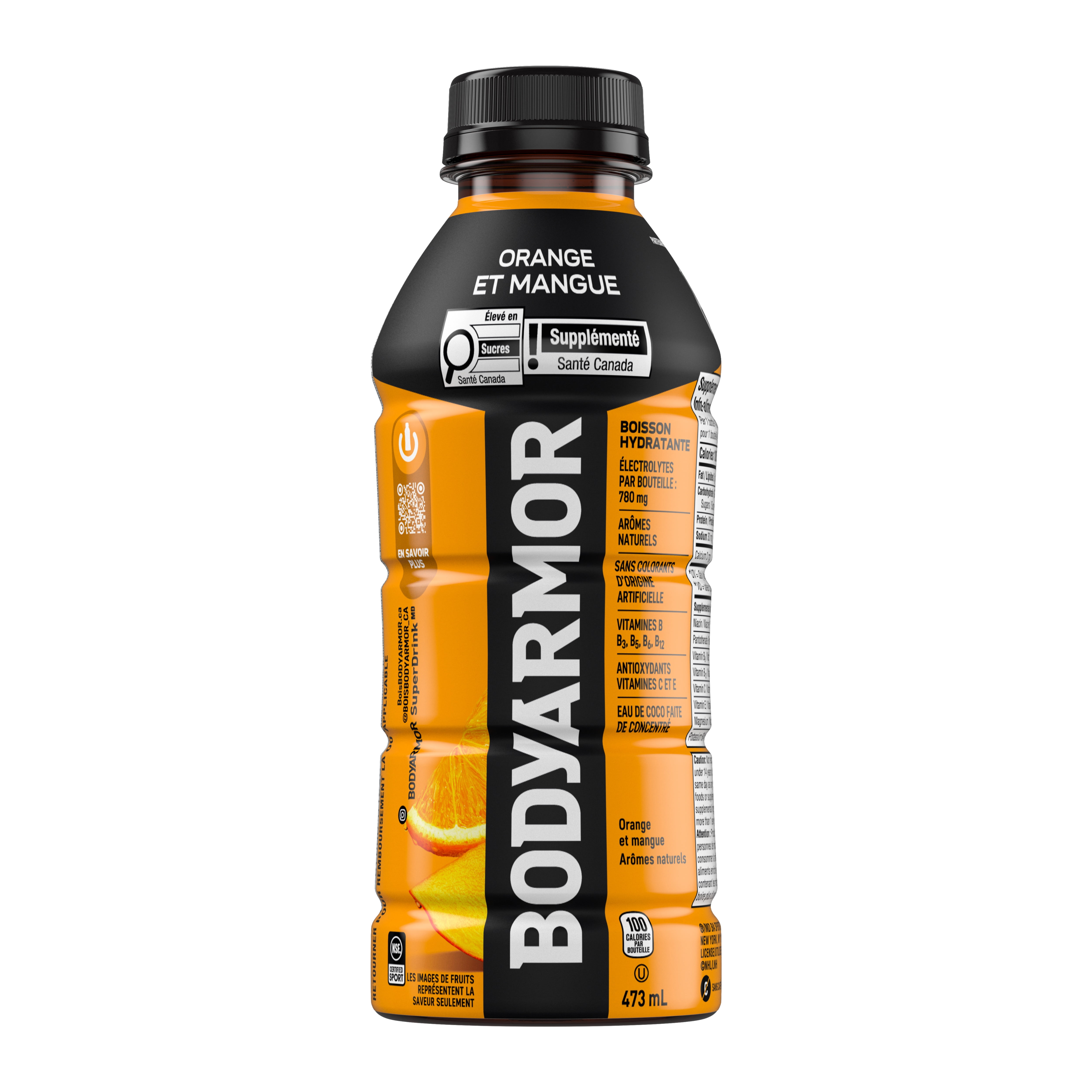 BodyArmor SuperDrink Orange Mango Bouteille, 473 mL