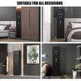 thumbnail image 4 of Gun Safes Gun Safe, 3-5 Gun Quick Access Digital Password for Home Gun and Pistols with LCD Keypad, 3 Adjustable Racks, Long Gun Safe for Guns with LED Light, Alarm System, 4 of 6