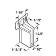 thumbnail image 3 of 1 Pack Wire Shelf End Bracket - White Plastic - Wall Mount - Closet Shelves - Screws Included - Durable, 3 of 6