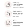 thumbnail image 4 of Glamorise Womens Magic Lift Wirefree Minimizer Bra, 48C, Blue, 4 of 7